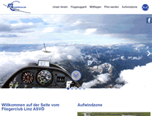 Tablet Screenshot of fliegerclub.at